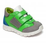 Pantofi sport copii cu talonet pj shoes Tokyo gri verde albastru 18-26
