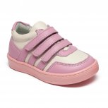 Pantofi sport fete cu talonet din piele AV14 roz bej 19-30