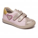 Pantofi sport fete din piele hokide 409 roz auriu 26-30