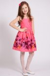 Rochii fete cu fundite si bretele 1418 roz