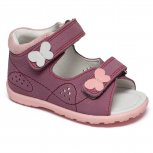 Sandale fete din piele cu talonet AV44 mov 18-30