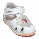 Sandale fete inalte pe glezna hokide 436 alb roz 18-24