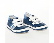 Pantofi copii pj shoes Costa albastru alb