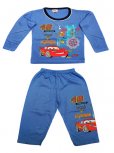Pijamale baieti cars albastru